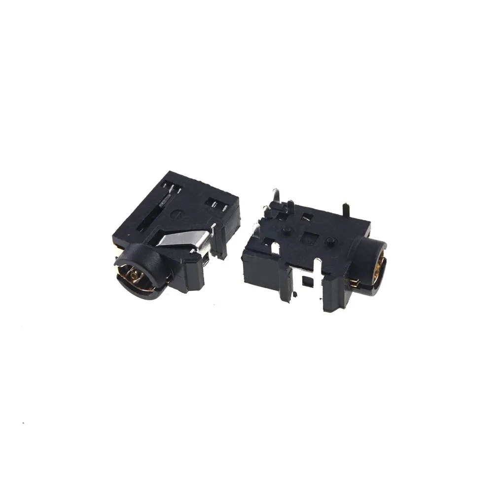 Imagem -04 - Telefone Jack 3.5 mm Pinos Tomada de Áudio Estéreo para Pólos Plugue de Áudio Através do Furo Ângulo Direito Contatos Condutores 1000 Peças