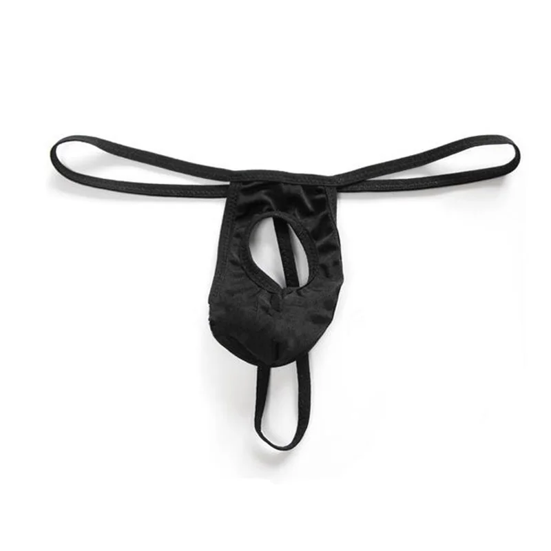 Sexy Men Exotic Underwear Briefs Male Front Hole G String Thongs Lingerie Underpants Male T-Back Panties Mankini Multi Colors