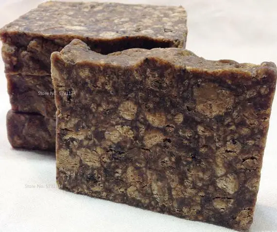 Natural 100% Raw African Black Soap  Magic Anti Taches Rebelles Beauty Bath Body Treatment Acne Skin