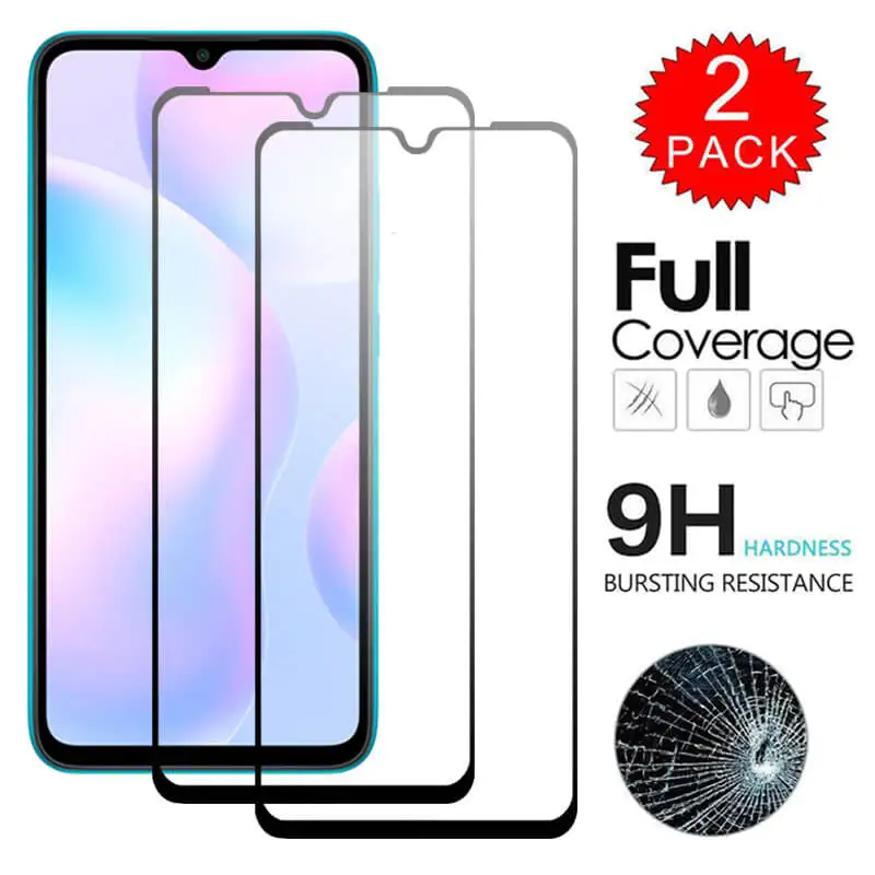 

2Pcs Tempered Glass for Xiaomi Redmi 9A Screen Protector on Xiomi Redmi 9A Glass Xaomi Redme 9 9C A9 Redmi9A Protective Film