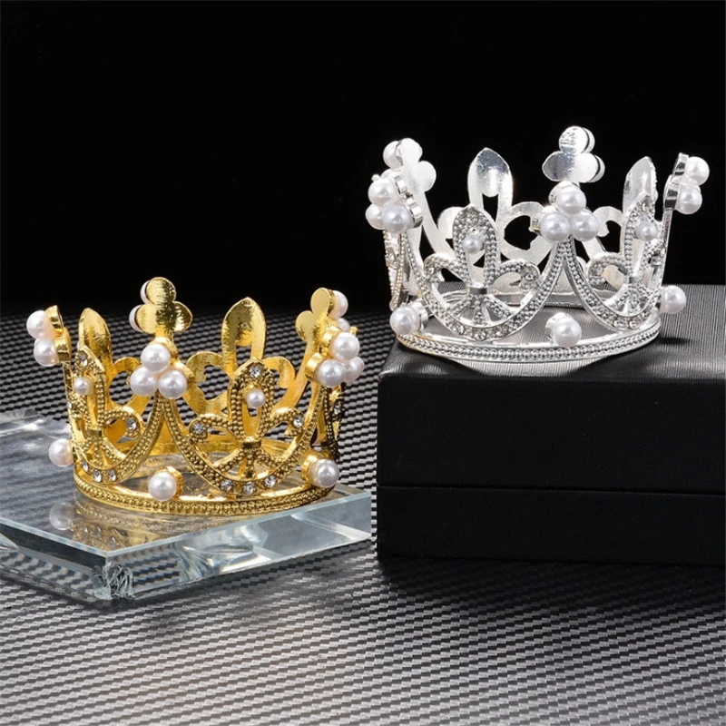 Cute Small Tiaras for Girls and Boys Little Crown Prom Birthday Cake Royal Diadem Hair ornament Bridal Jewelry Doll Decoration