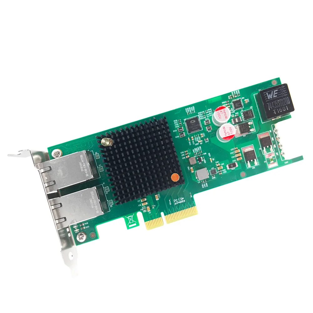 Imagem -03 - Placa de Rede Poe com Porta Dupla Intel I350 Chip Baseado Rj45 Poe 30w 1000mbps Pcie 2.0 x8 Frame Grabber I350-t2