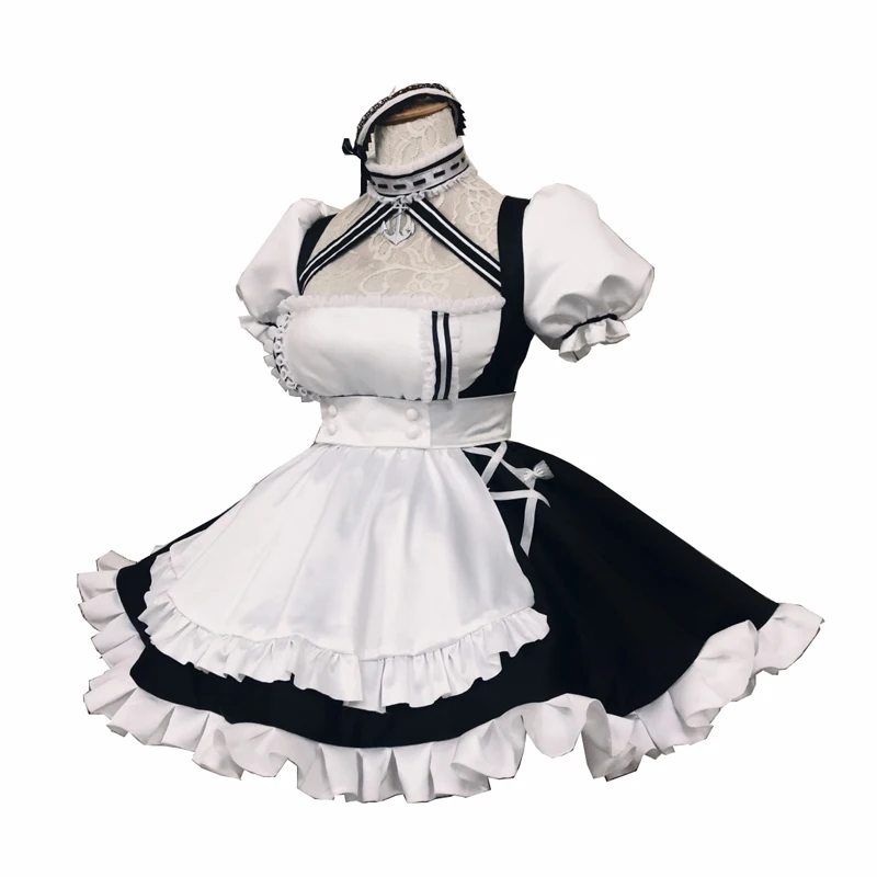 Custom Personal HMS Sirius cosplay costume Apron uniform Maid dress Halloween costumes for women 110