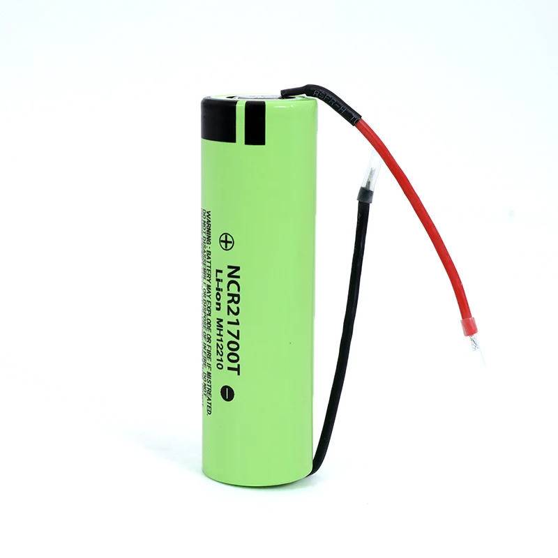 3.7V ncr121700t 4800mAh akumulator litowo-jonowy 21700 15A 5C wskaźnik rozładowania trójskładnikowych baterii litowych DIY kabel spawalniczy