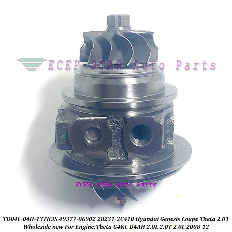 Turbo Cartridge CHRA Core TD04L 49377-06902 4937706902 28231-2C410 282312C410 For Hyundai Genesis Coupe 2.0L Theta G4KC D4AH 08-