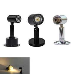 Punktowe reflektory LED Mini sufitowe lampy halogeny 1W 3W AC85-265v DC12V montowane na powierzchni żarówki do szafki licznik wizytówka Spot