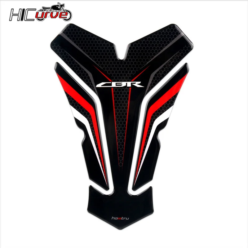 For HONDA CBR125R CBR300R CBR500R CBR150R CBR250R 3D Oil Fuel Gas Tank Pad Protector Sticker Fish Bone Decal