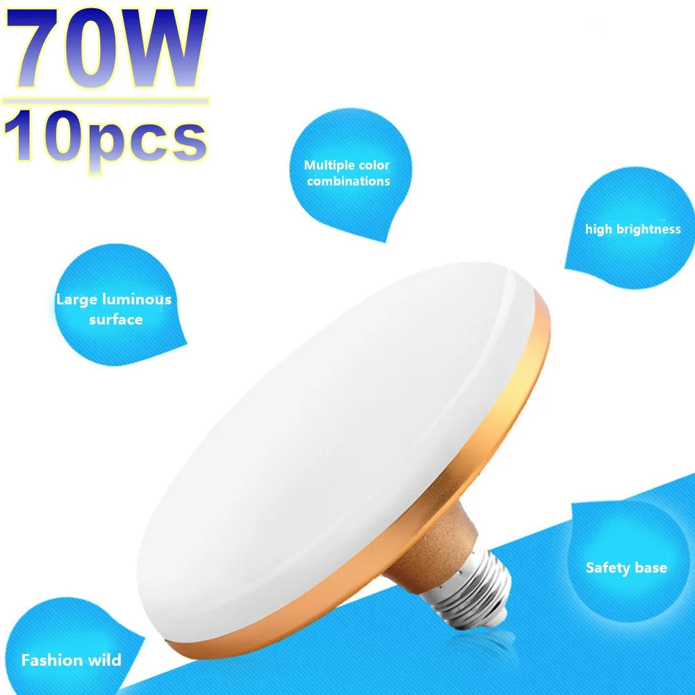 

E27 LED UFO Bulb Light 15W 20W 30W 40W 50W 60W 70W Lampada Ampoule Bombilla Umbrella Bulb UFO Table Lamp Spot Light House light