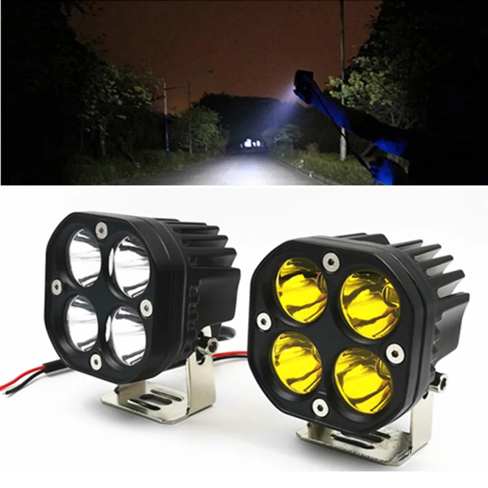 

3inch led work light 12v 24V Yellow Fog Driving Lamp Spotlight For Car 4x4 offroad Truck Flush Mount Tractor Motorcycle