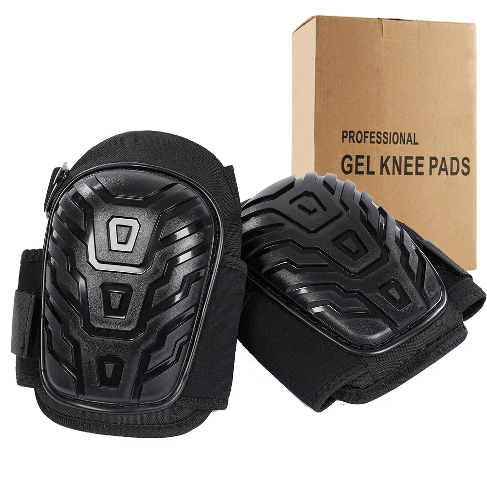 Professional Knee Pads for Work - Heavy Duty Foam Padding and Comfortable Gel Cushion for Construction, Gardening, Flooring