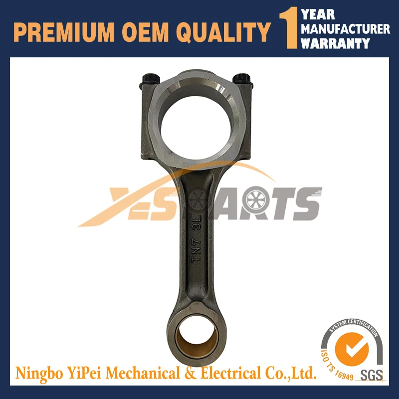 

New Connecting Rod for Yanmar 3TNV82 3TNV82A 3D82 3D82AE Komatsu PC27MR Engine