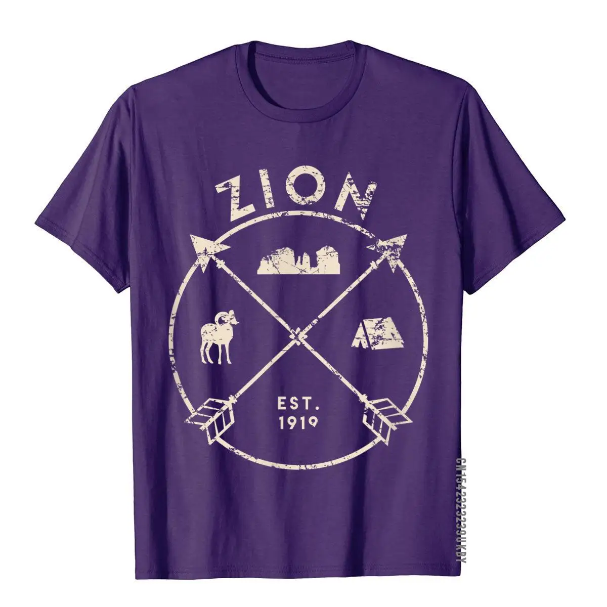 Zion National Park Shirt Camping Utah Gift Leisure Tops & Tees Cotton Men T Shirt Street New Coming