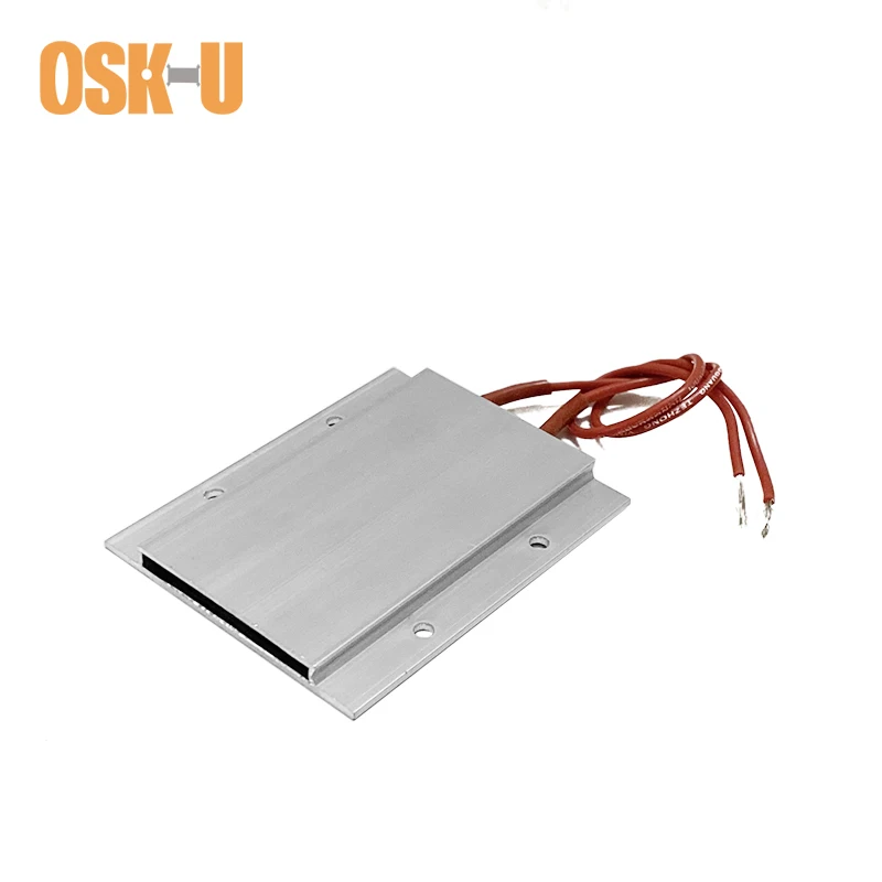 77x62x6mm 220V PTC Heating Element 60/80/100/120/150C Aluminium Cover Thermostatic Air Electric Heater Element for Hand Dryer