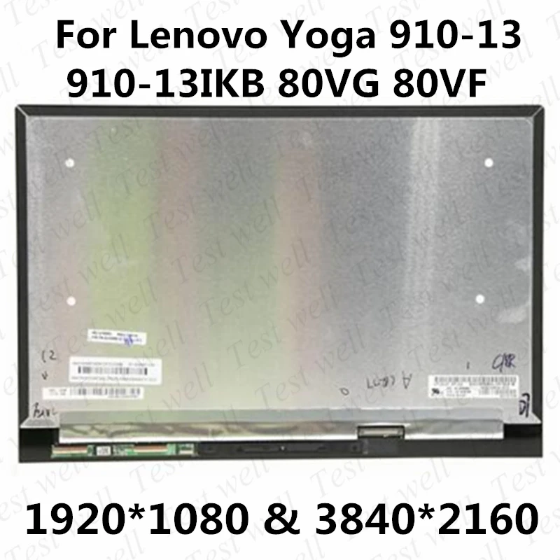 Original for Lenovo Yoga 910-13 910-13IKB 80VG 80VF LCD Screen Touch Digitizer Assembly No frame 5D10M35107 5D10M35047