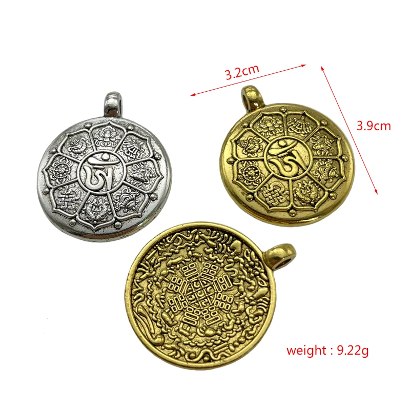 JunKang Charm Turkey Yoga logo round pendant fashion jewelry making DIY handmade necklace accessories