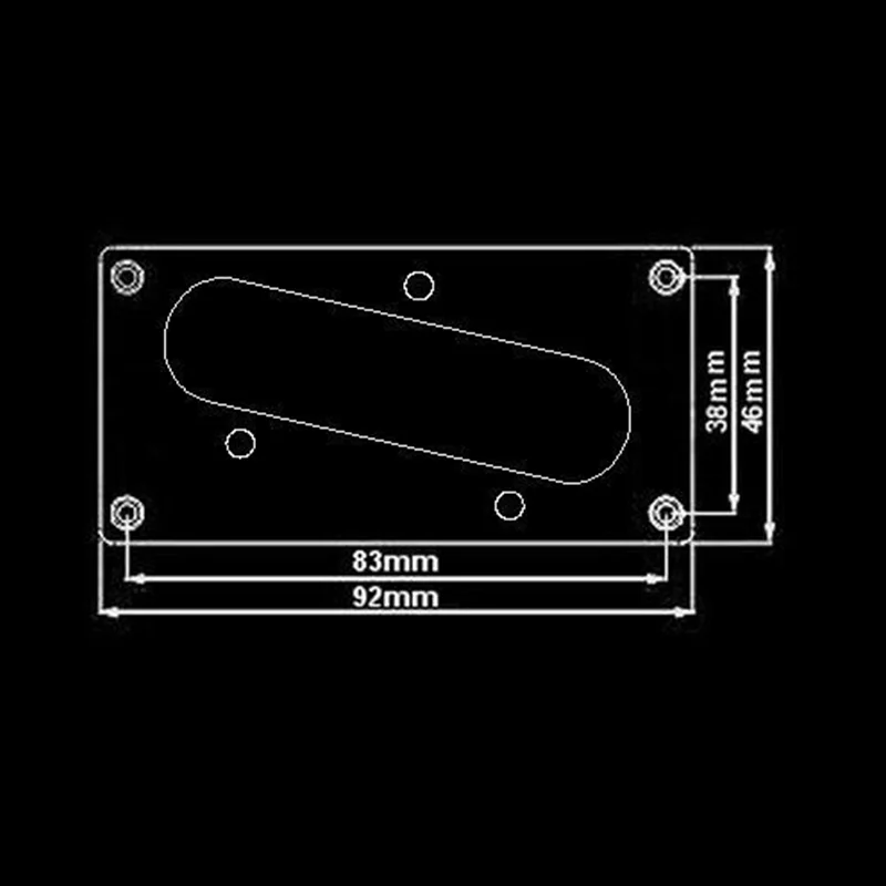 Guitar Parts CONVERSION PICKUP MOUNTING RING - Humbucker Telecaster Bridge