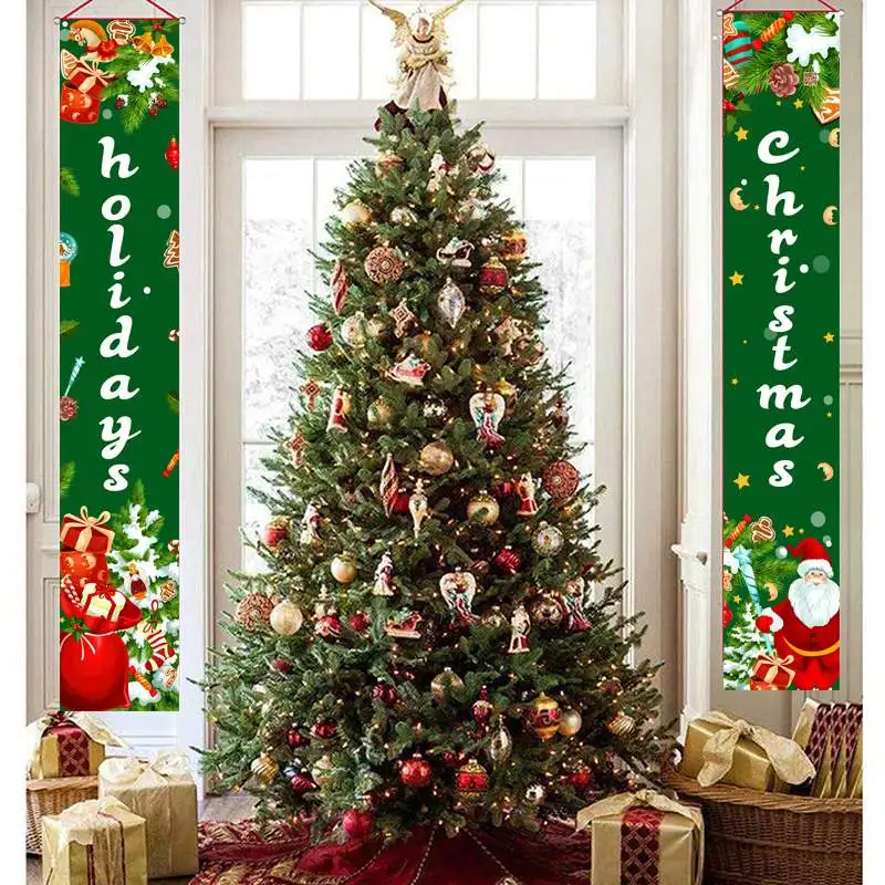 Merry Christmas Banner Garden Christmas Ornaments Tree Christmas Decor For Home 2021 Happy New Year Gift 2022 Xmas Decor Navidad