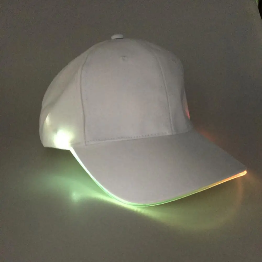 Fashion Unisex Hat LED Luminous Baseball Hat Christmas Party Peaked Cap Sports Caps in Summer Women Men Hat