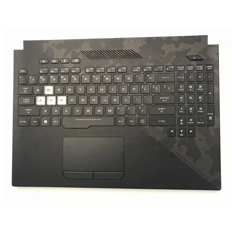 Imagem -02 - Teclado Retroiluminado para Asus Rog Strix Scar ii Gl704 Gl704gm Gl704floral com Descanso para as Mãos