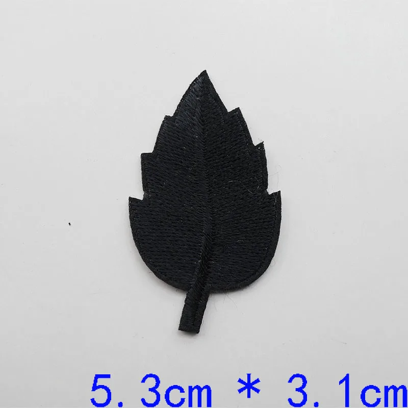 Tree Leaf Embroidery Stickers Iron On Patches For Clothing Sewing Badge Adhesive Applique Dresses Shoes Decoration DIY Apparel