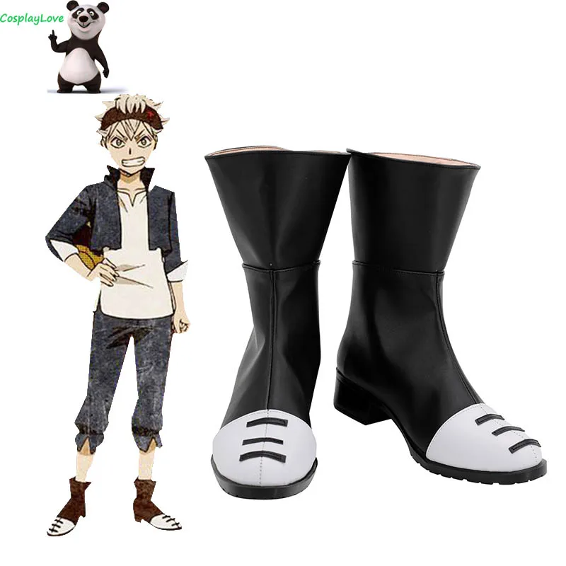 

Black Clover Asta Black Cosplay Shoes Long Boots Leather CosplayLove For Halloween Christmas