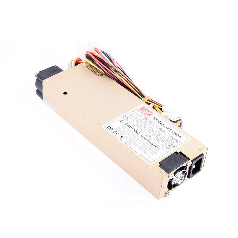 IPC-300A IPC-300B 6 выходных блоков питания 300W Industrial 1U ATX 12V/P4 PC MEANWELL 3,3/5/12/-5/-12V Meet 1U