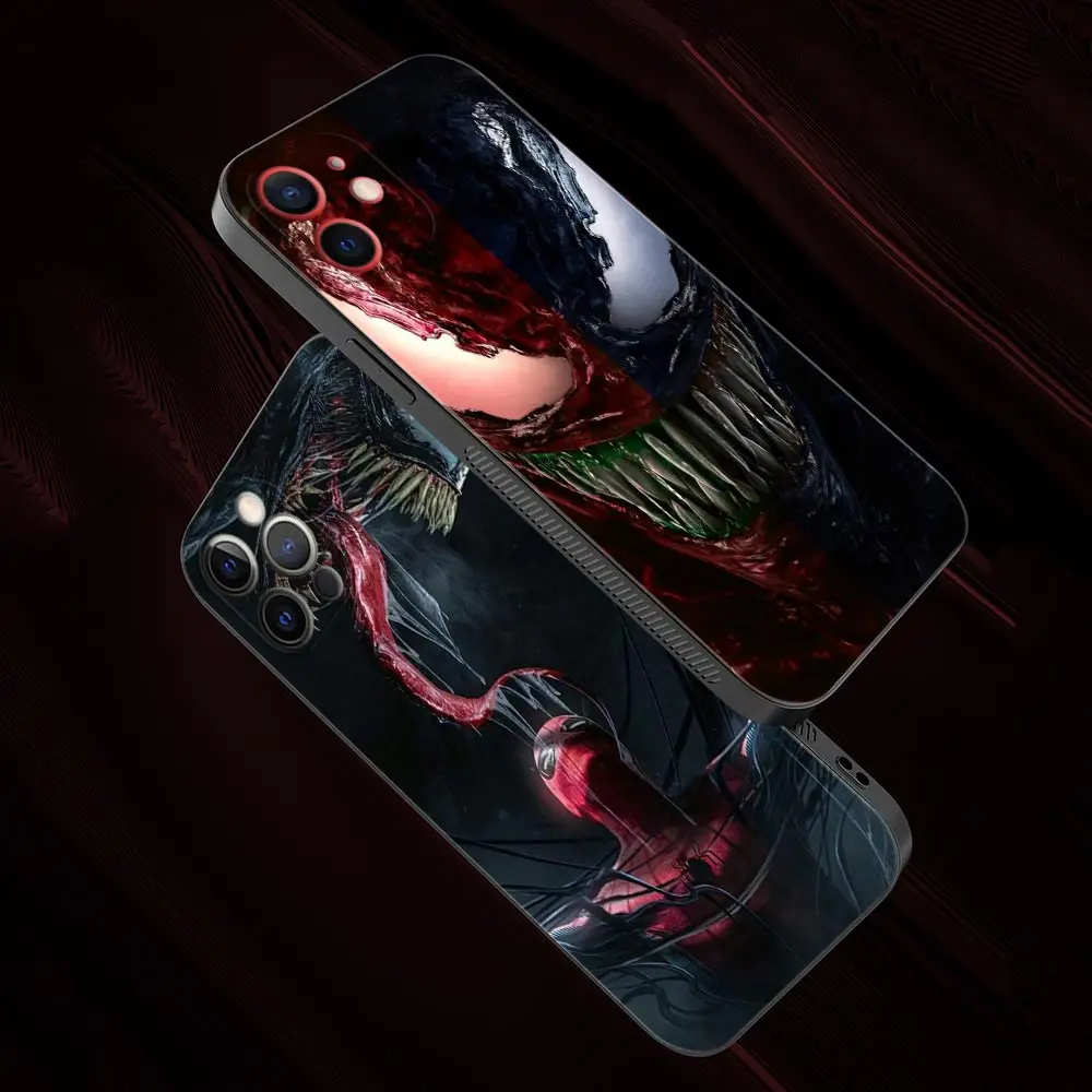 Marvel Venom 2 Spiderman symbiote Case For Apple iPhone 15 14 13 12 11 Pro Max 13 12 Mini XS Max XR X 7 8 Plus Shell