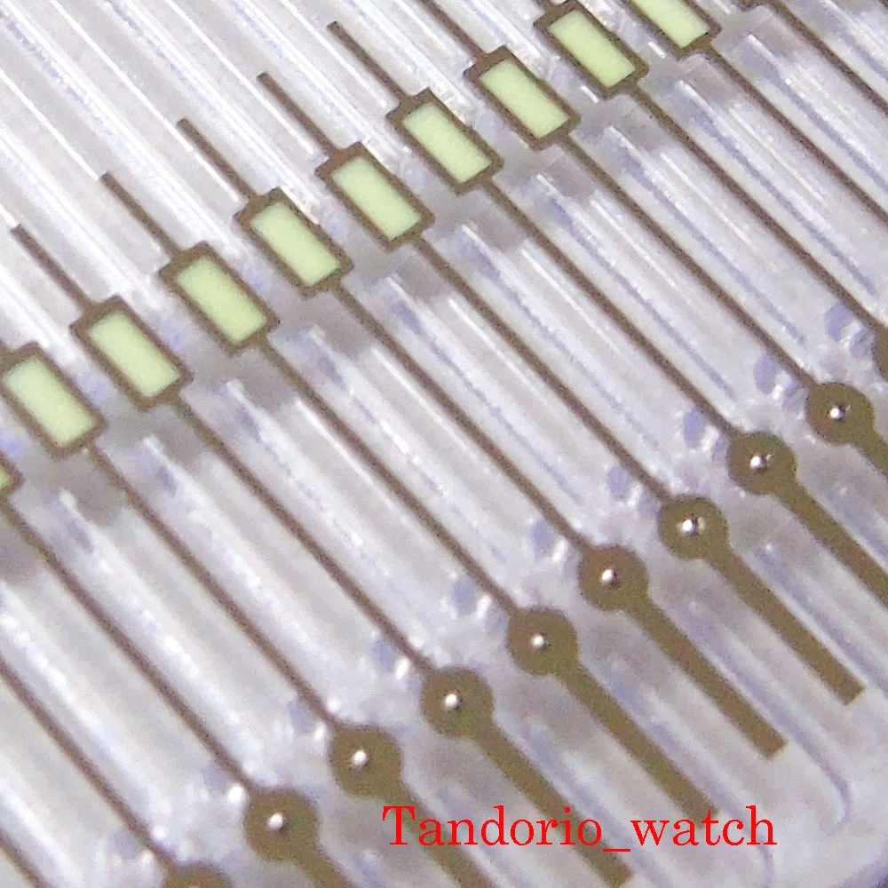 62MAS Wristwatch Replacement Stereoscopic Watch Hands Set Needles Super Japan C3 Green Luminous For NH35 NH36 4R35 4R36 Movement