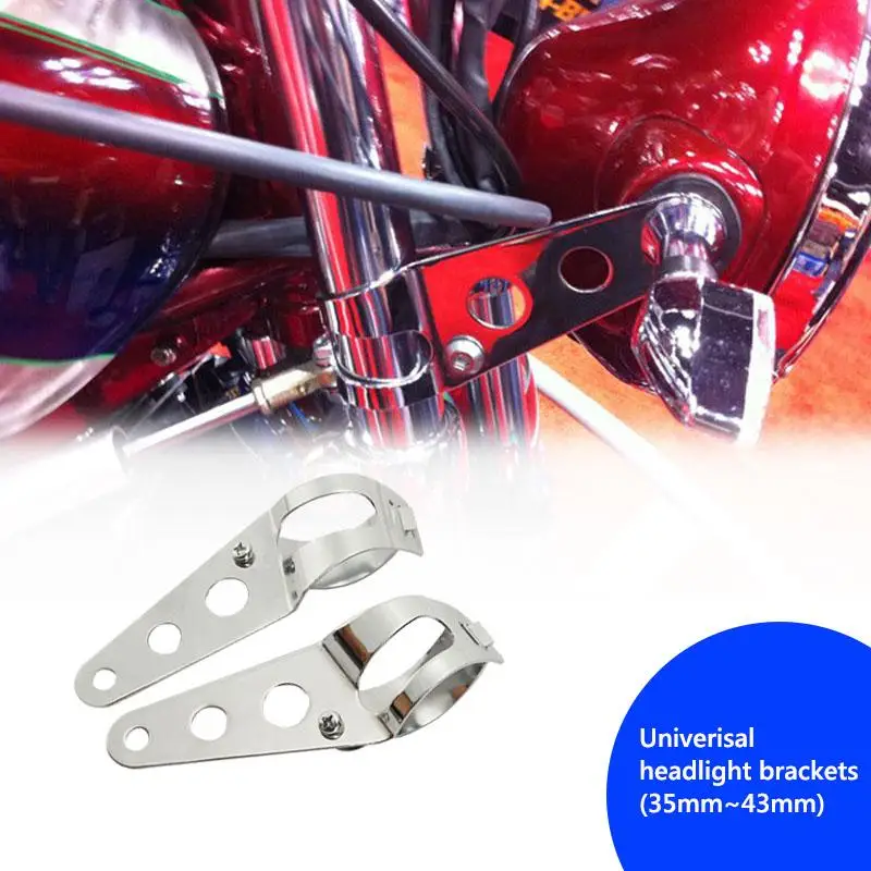 35-43mm Motorcycle Headlight Holder Mount Brackets Fork Tubes Ear Universal Motor Fork Mount For Honda/Yamaha/Suzuki/Kawasaki