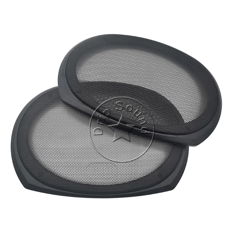 Для 6 "x 9" 6x9 дюймов автомобильный аудиодинамик сетчатая крышка декоративная круглая металлическая сетка защита решетки # Черный