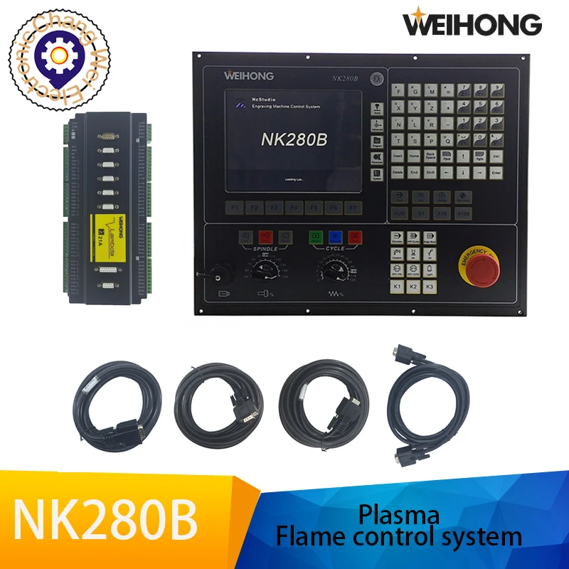 

High-quality WEIHONG NC studio V10 NK280B 3 4axis CNC engraving machine integrated CNC system Lambda 21A terminal board