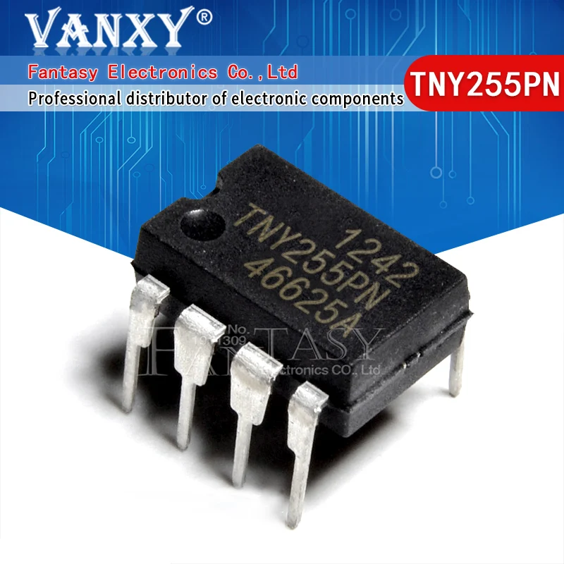 10PCS TNY255PN DIP8 TNY255P DIP TNY255 DIP-8 255PN IC