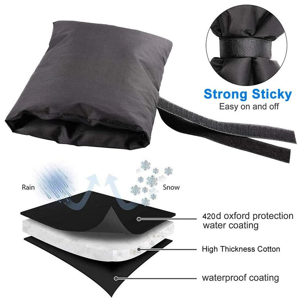 2pcs copertura del rubinetto copertura di protezione antigelo esterna forniture da giardino calza protettiva per tubo per rubinetto da parete invernale