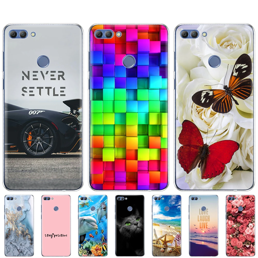 Silicon Case For Huawei P Smart 2018 Case Soft TPU Transparent Back Phone Cover For Huawei P Smart FIG-LX1 Enjoy 7S Coque Bumper