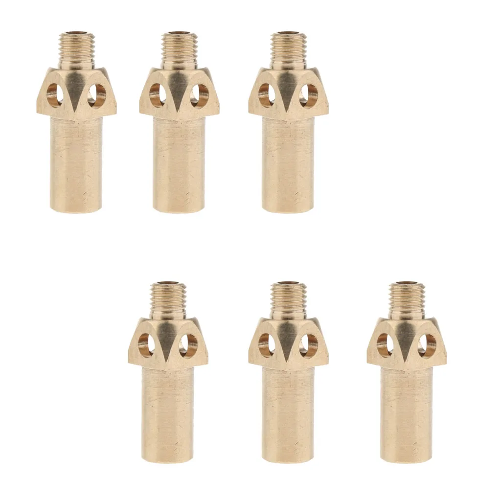 6 Pcs/lot Heavy Duty Brass Propane Gas Jet Burner Nozzle Tips