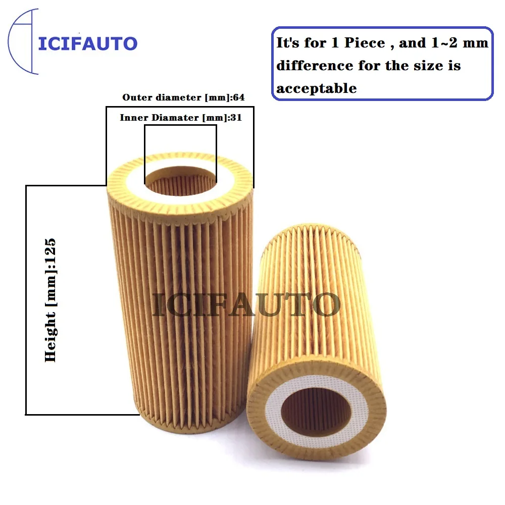 10 x Oil Filter HU719/8X for Volvo C30 C70 S40 S60 S80 V40 V50 V70 XC60 XC70 XC90 2.0L 2.4L 2.5L  30757157, 30788821,8642570