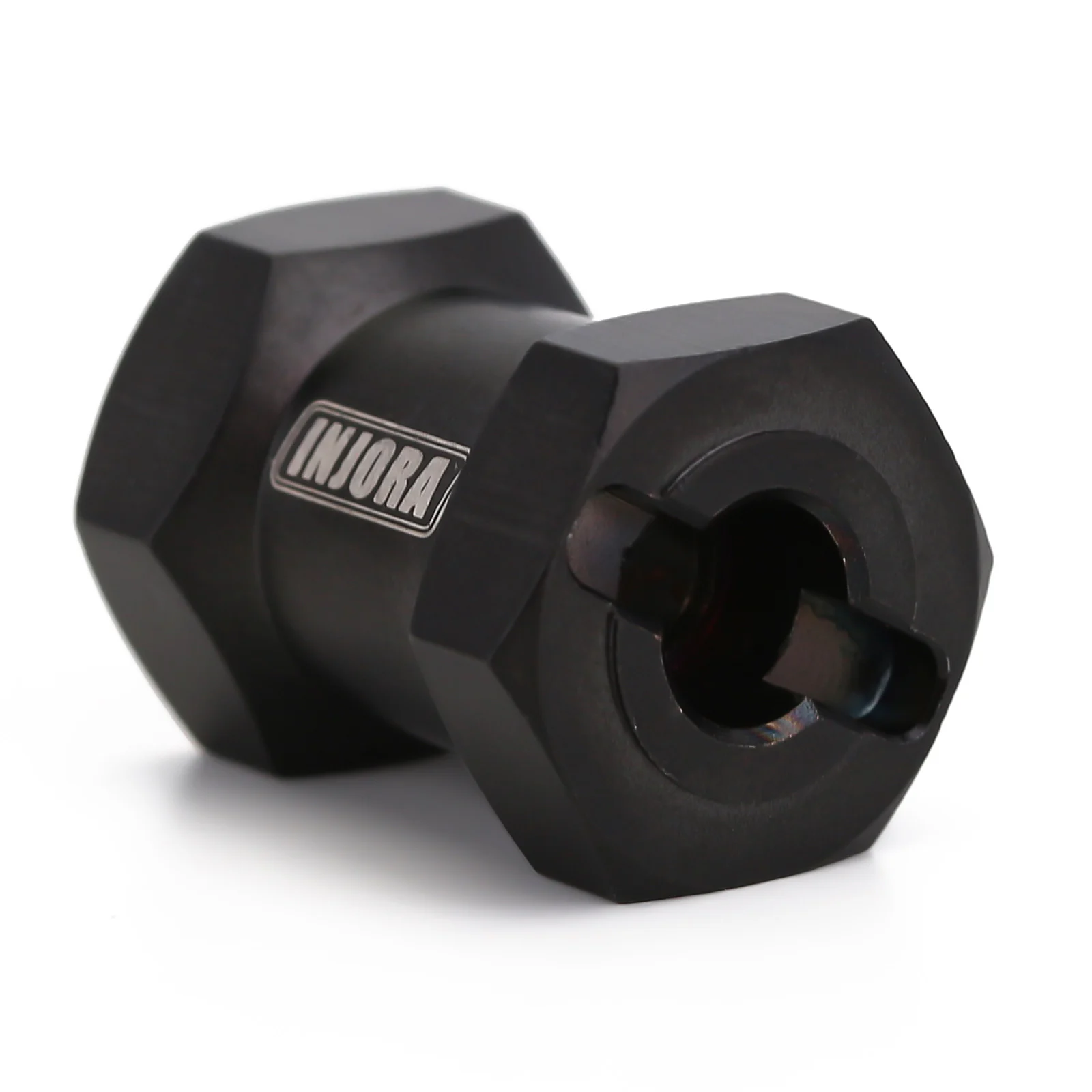 INJORA Schwerbeschichtetes Messing 12MM Rad-Sechskant 12/15MM Verlängerter Adapter für 1/10 RC Crawler Auto Axial SCX10 90046 – Detail 3