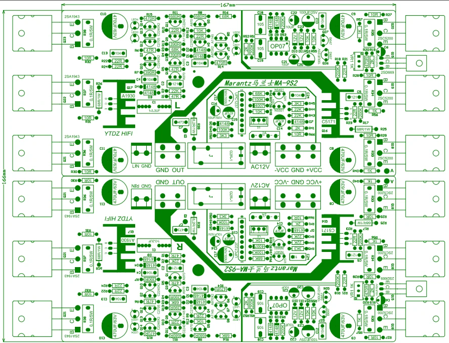 Imagem -05 - Power Amplifier Board Febre Post-stage com Midpoint Servo Super Tube Circstration Version Novo Marantz-ma-9s2