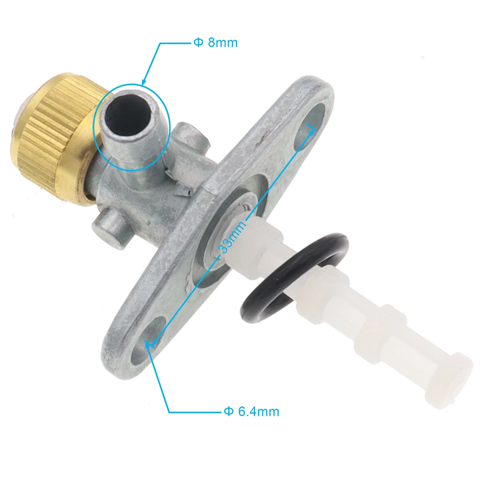 1Pcs Motorcycle Shutoff Valve Fuel Cock Switch for 39cc 2 stroke Mini Pit Dirt Bike Moped Scooter