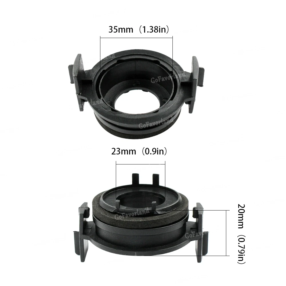2Pcs H7 LED Headlight Bulb Adapter Holder Base For BMW E46 3 Ser 330ci 325i M3 2001-2006 323i 328i 1999-2000 323Ci 328Ci 2000