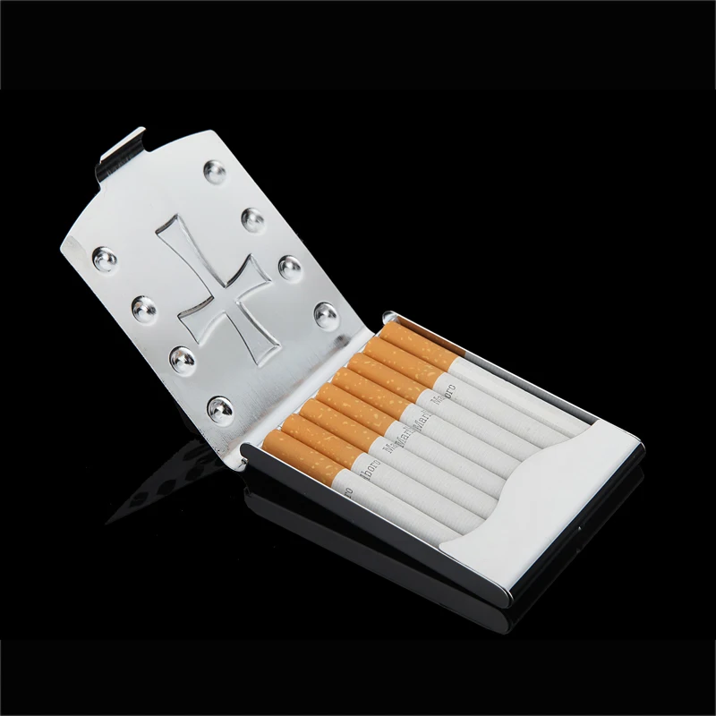 High Quality Light Metal Cigarette Case Hot Sale Tobacco Holder Pocket Box Storage Container