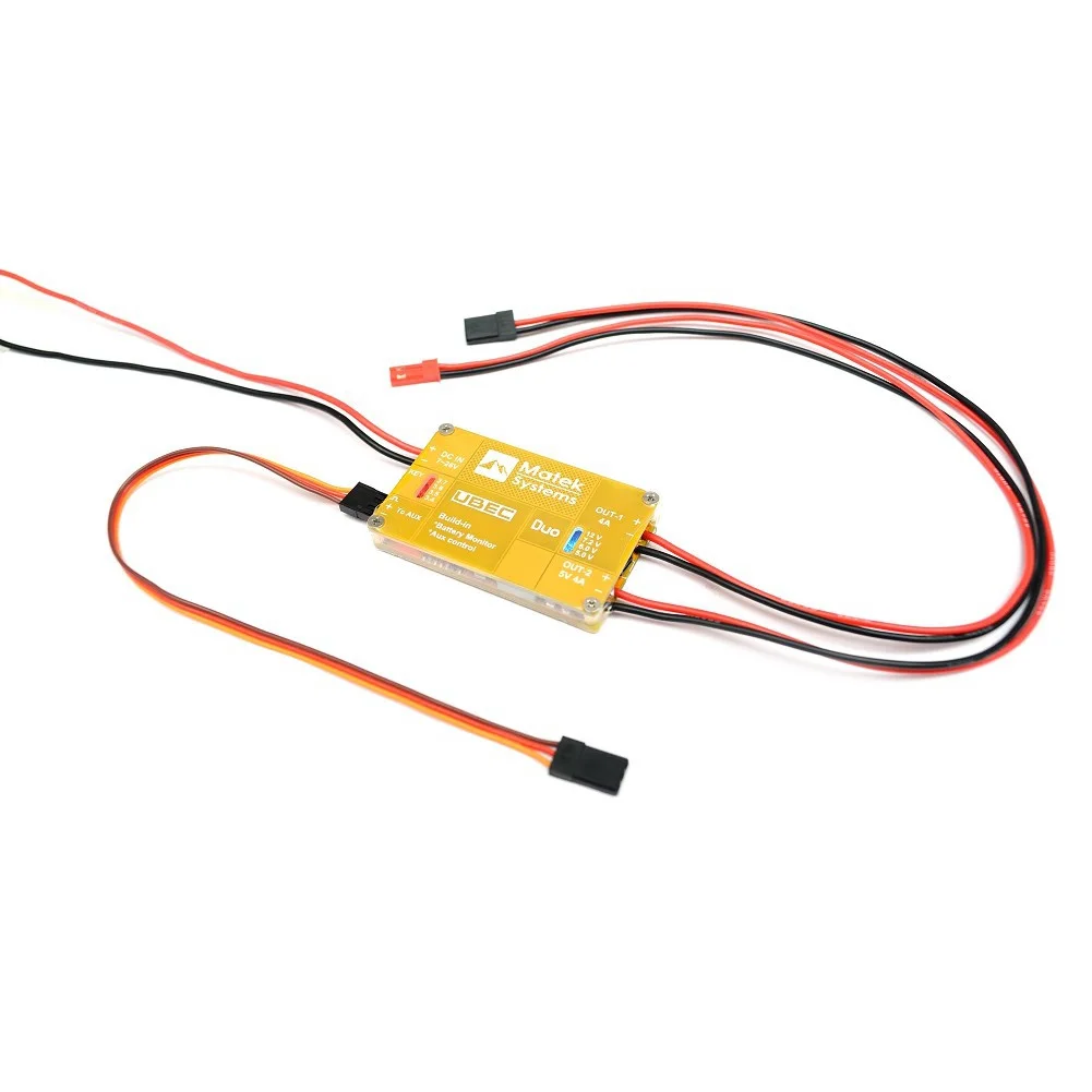 Matek نظام UBEC الثنائي 4A/5 ~ 12V و 4A/5V ل أجهزة الاستقبال عن بعد RC طائرة RC Multicopter UBEC الطاقة نموذج