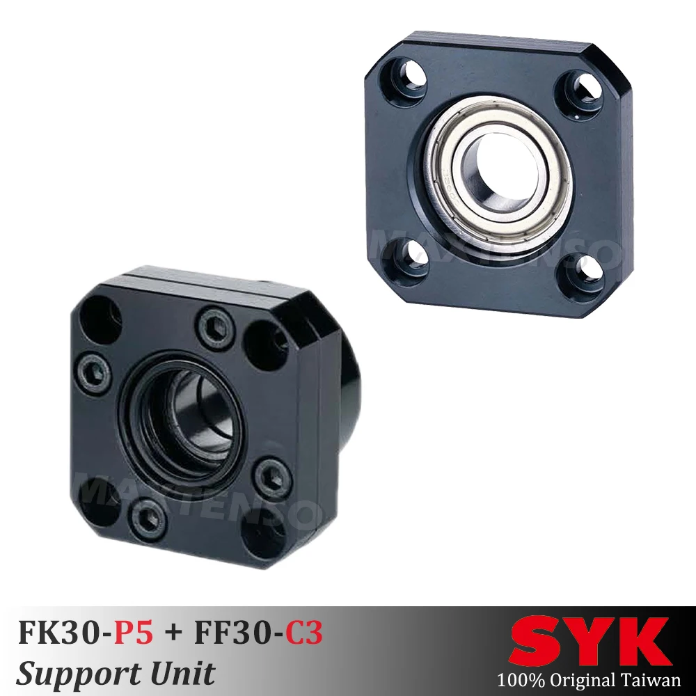 SYK Support Unit Set FK30 FF30 Professional fixed side FKFF C3 for ball screw TBI sfu sfnu 4010 Premium CNC brand new MAXTENSO