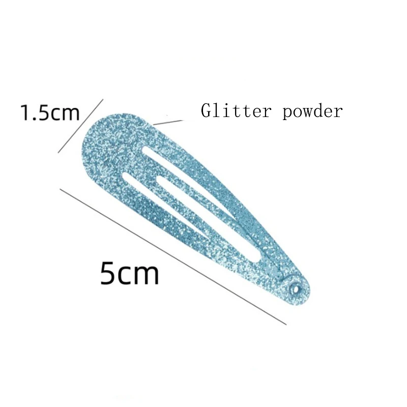 20Pcs/Lot Hair Accessories Candy Color Dripping Glitter Powder Hair Clip Princess Barrette Hairclip Headdress Hairpins for Girls