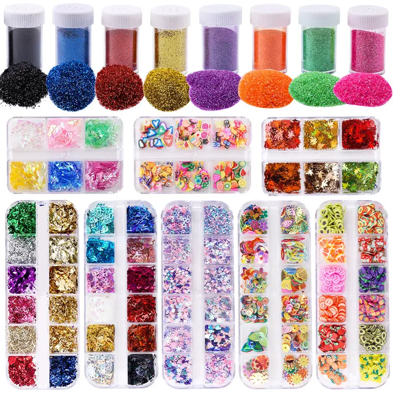 Epoxy Resin Accessories Decoration with Multi Resin Glitter,Sequins,Gold Foil for DIY Jewelry Making Craft Slime Filler Nail Art