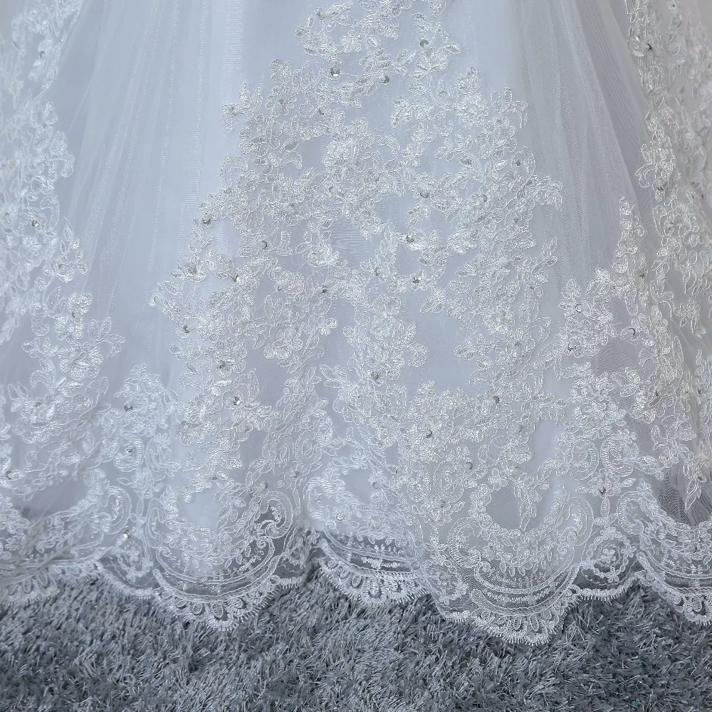 Folobe Tulle Mermaid Bridal Trouwjurk Mouwloze Fishtail Floor Lengte Lace Applique Handgemaakte Kralen Elegante Trouwjurk