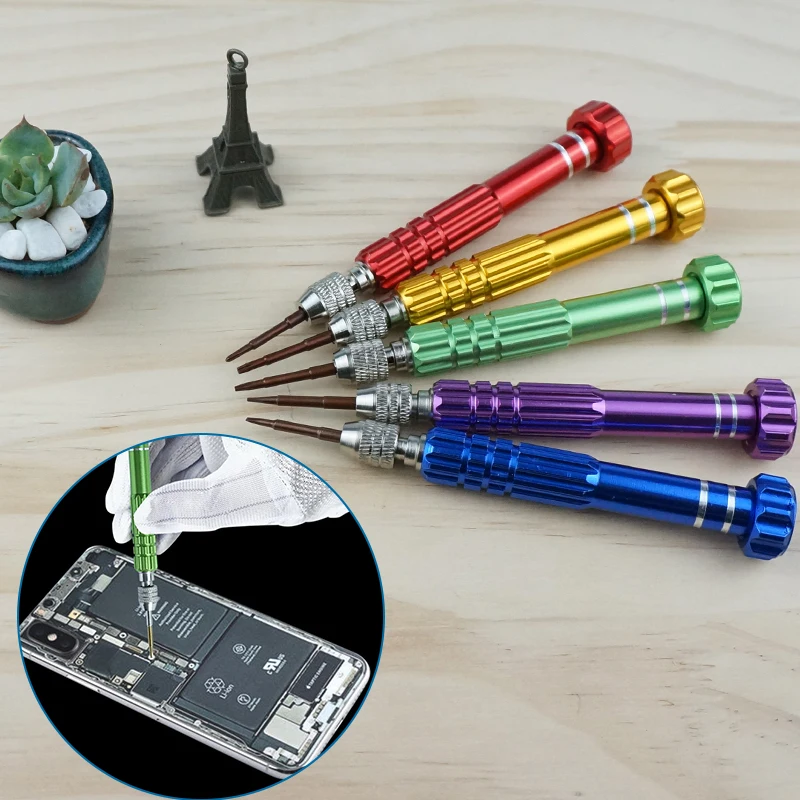 5in1 Screwdriver Repair Kit Screwdriver Sets Phone Opening Tools Phone Repair Tools for Iphone Huawei Xiaomi /Color Random