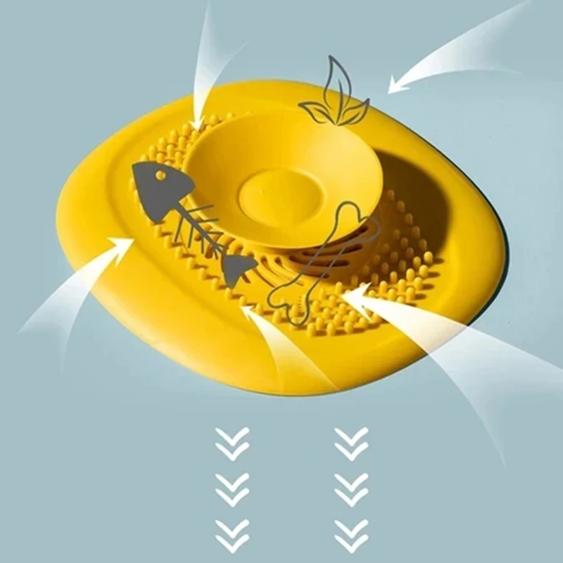 Bathroom Washbasin Drain Hair Catcher Irregular Pattern Bath Stopper Plug Sink Strainer Filter Kitchen Accessory Drop Shipping