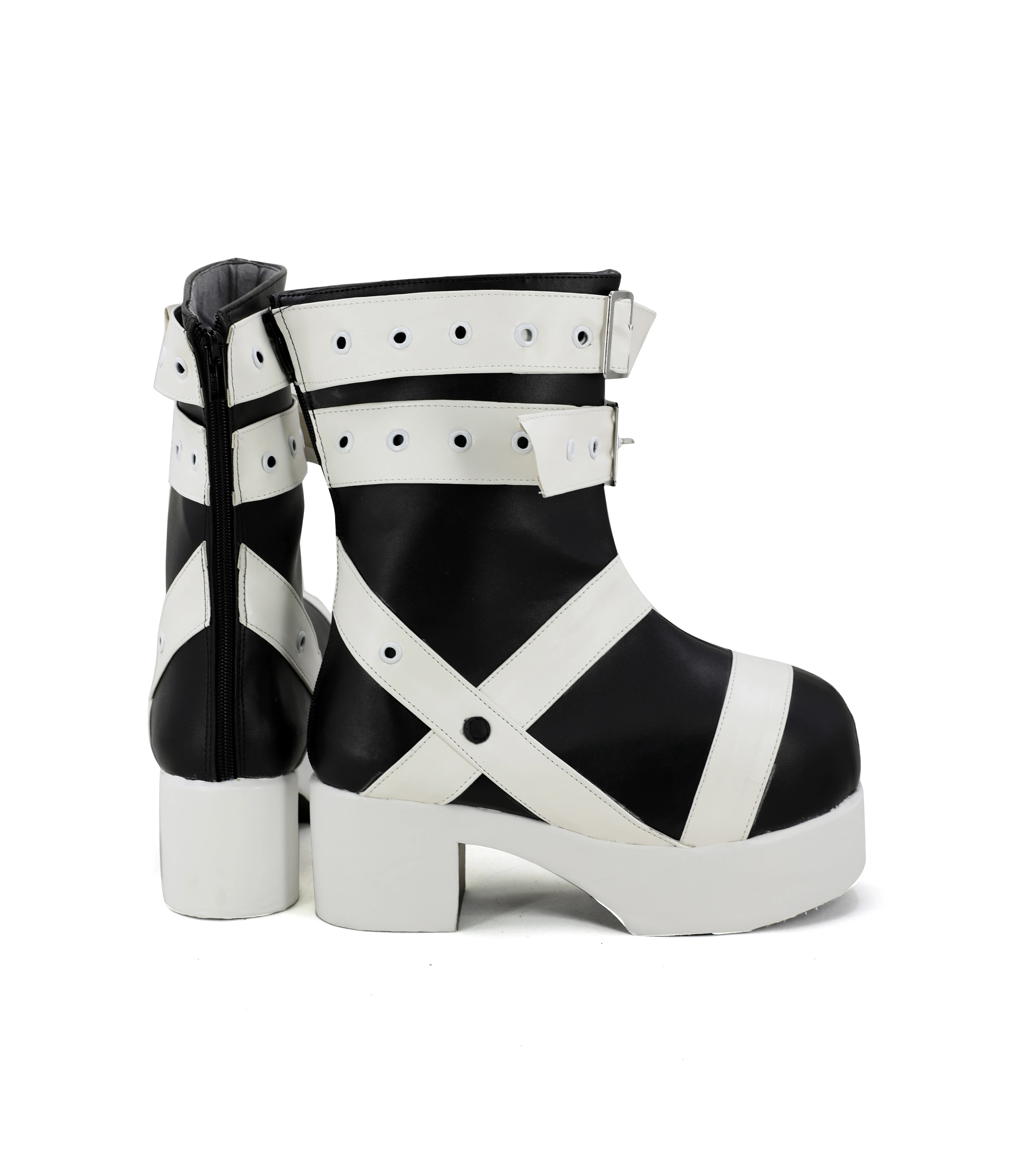 Anime Maka Albarn Cosplay Shoes High Heel Fancy Short Boots Custom-made Customized any size cosplay shoes
