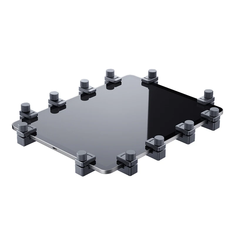 Qianli iClamp Universale Dello Schermo Del Telefono Clip di Fissaggio Qualità In Lega di Alluminio Regolabile Morsetto Dello Schermo per iPad Posteriore Del Telefono di Vetro